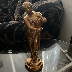 Elegant Gold Statue - Home Art Decor